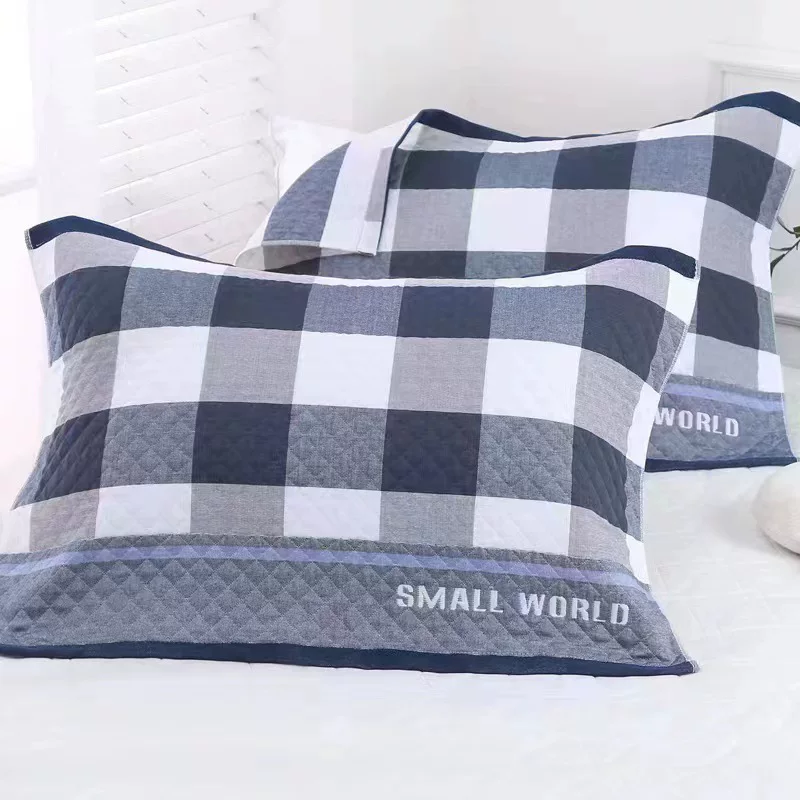 无印格6层枕巾 55x80