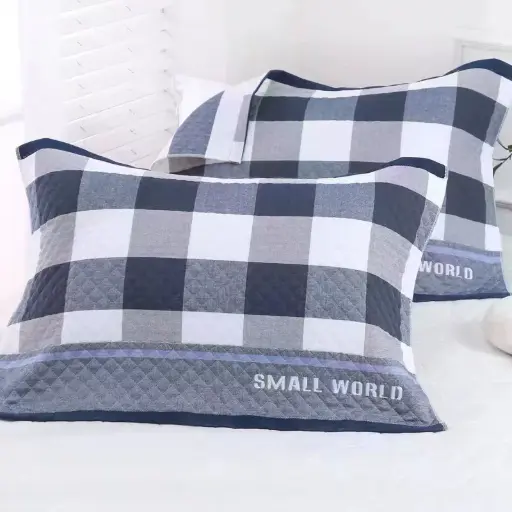 无印格6层枕巾 55x80